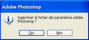 La suppression des paramètres - Photoshop - MOSAIQUE Informatique - 54 - Nancy