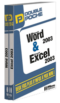 Word 2003 et Excel 2003 - Collection Double Poche - Auteurs : Eric Fagault, Dominique Lerond et Alain Mathieu - Nombre de pages : 832 pages - ISBN : 978-2-7429-6755-1 - EAN : 9782742967551 - Référence Micro Application : 7755 
